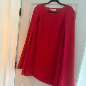Gorgeous Trina Turk Vibrant Red Cape Dress